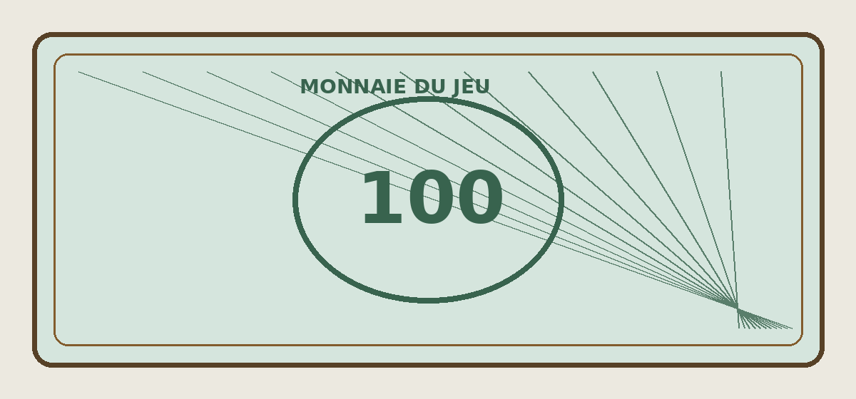 Exemple de verso d’un billet de jeu
