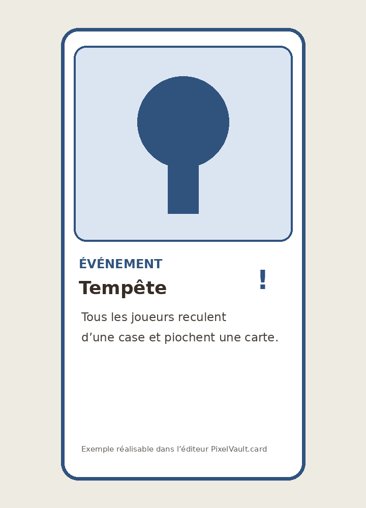 Exemple de carte événement
